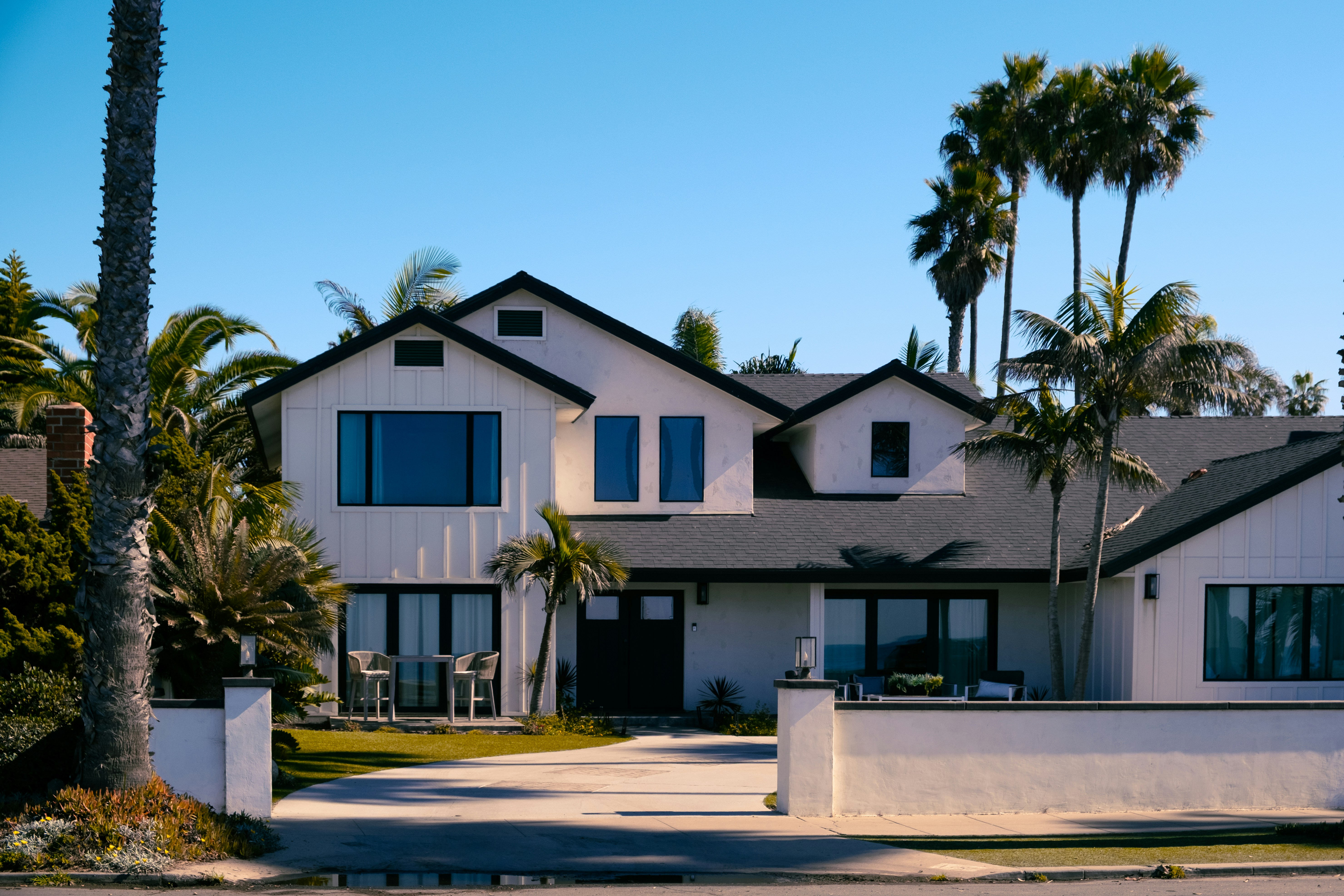 Window frames and exterior door materials up close